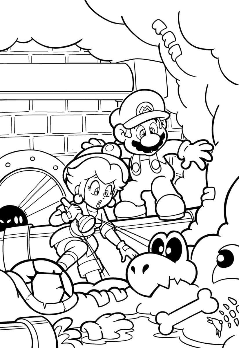 170+ Mario Color Pages: Super Fun Coloring Adventures 132