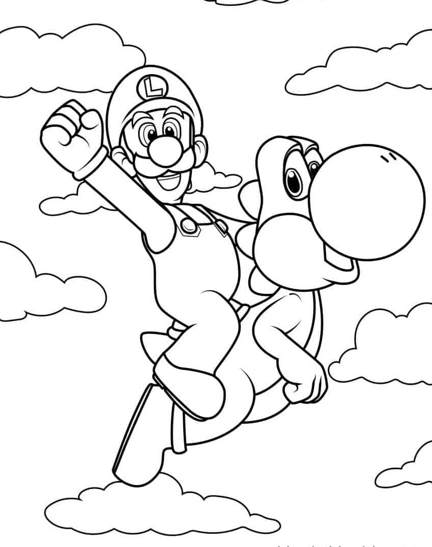 170+ Mario Color Pages: Super Fun Coloring Adventures 137