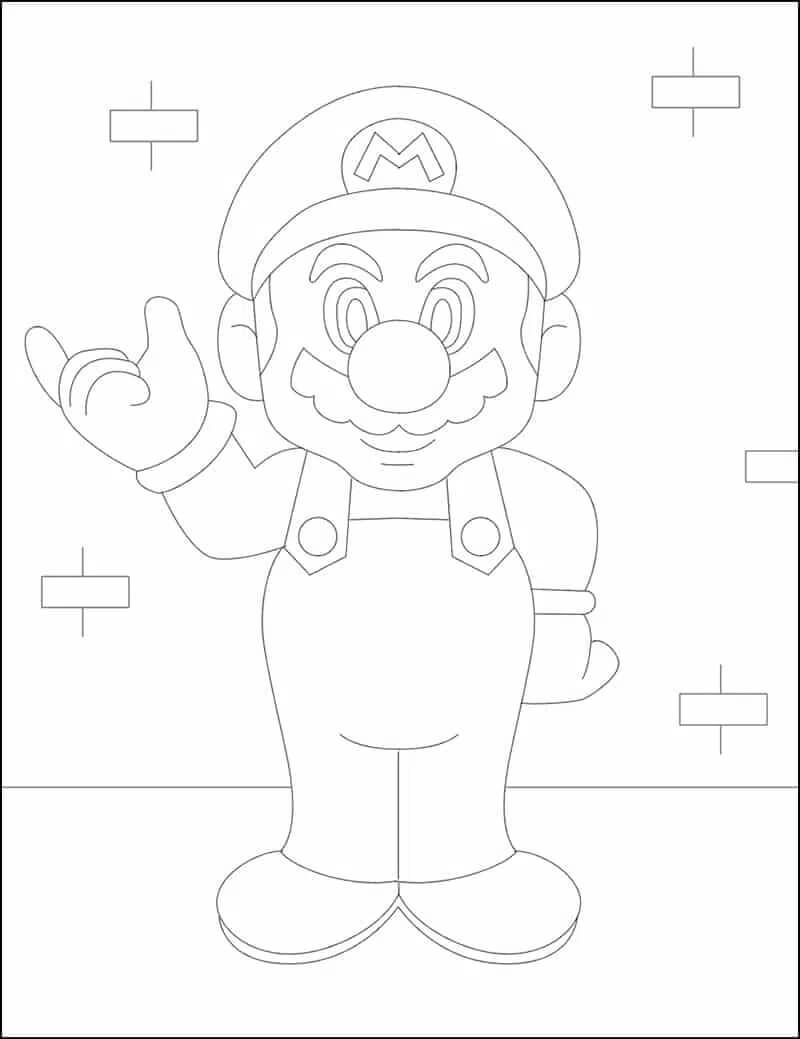 170+ Mario Color Pages: Super Fun Coloring Adventures 175