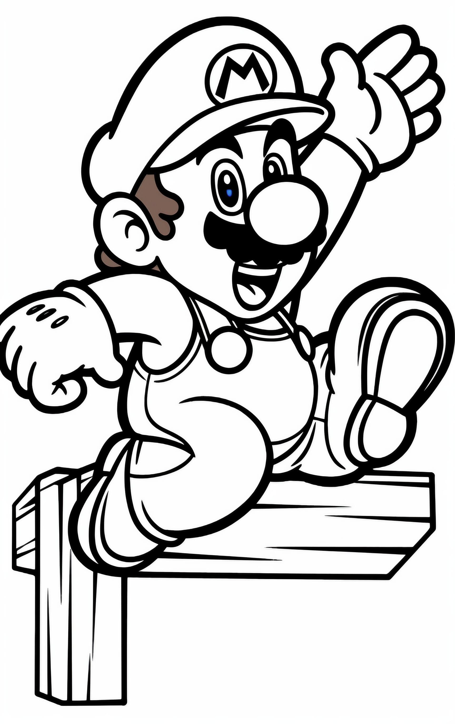 170+ Mario Color Pages: Super Fun Coloring Adventures 26