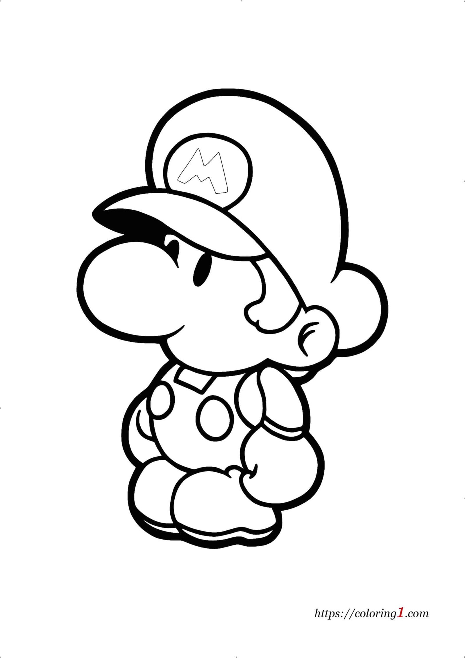 170+ Mario Color Pages: Super Fun Coloring Adventures 36