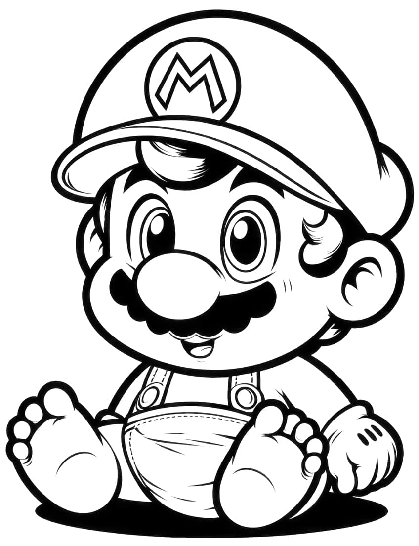 170+ Mario Color Pages: Super Fun Coloring Adventures 41