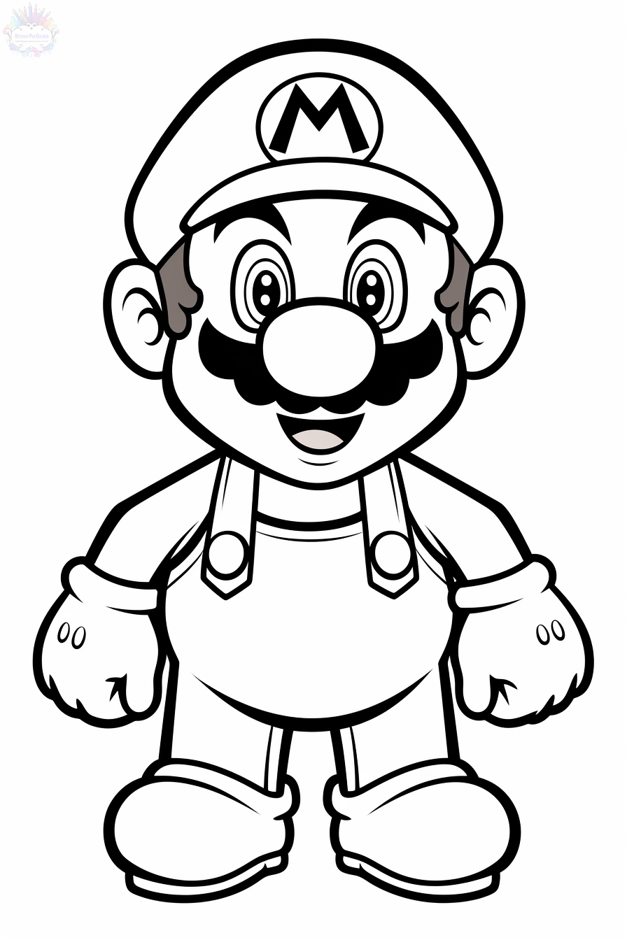 170+ Mario Color Pages: Super Fun Coloring Adventures 42