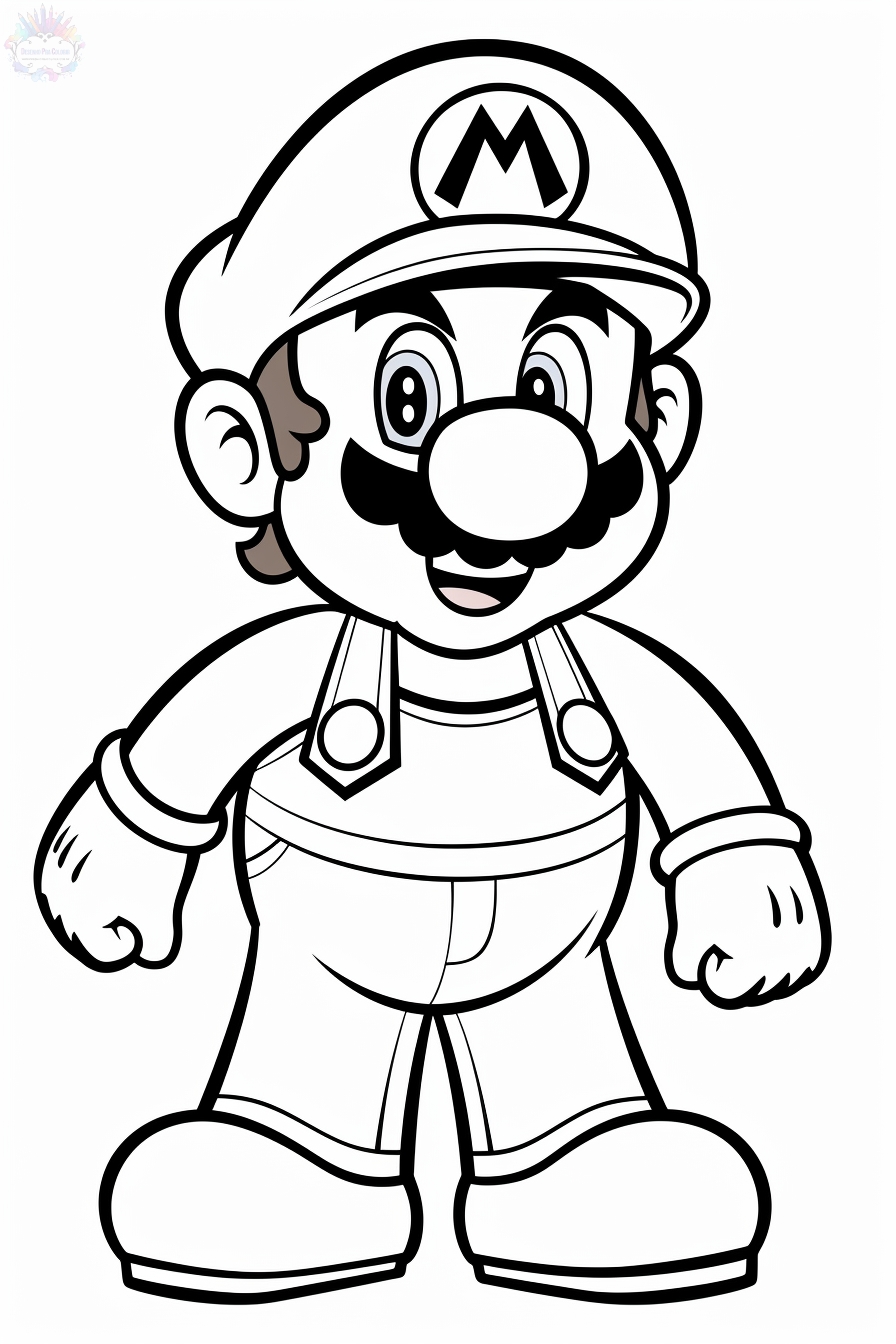 170+ Mario Color Pages: Super Fun Coloring Adventures 66