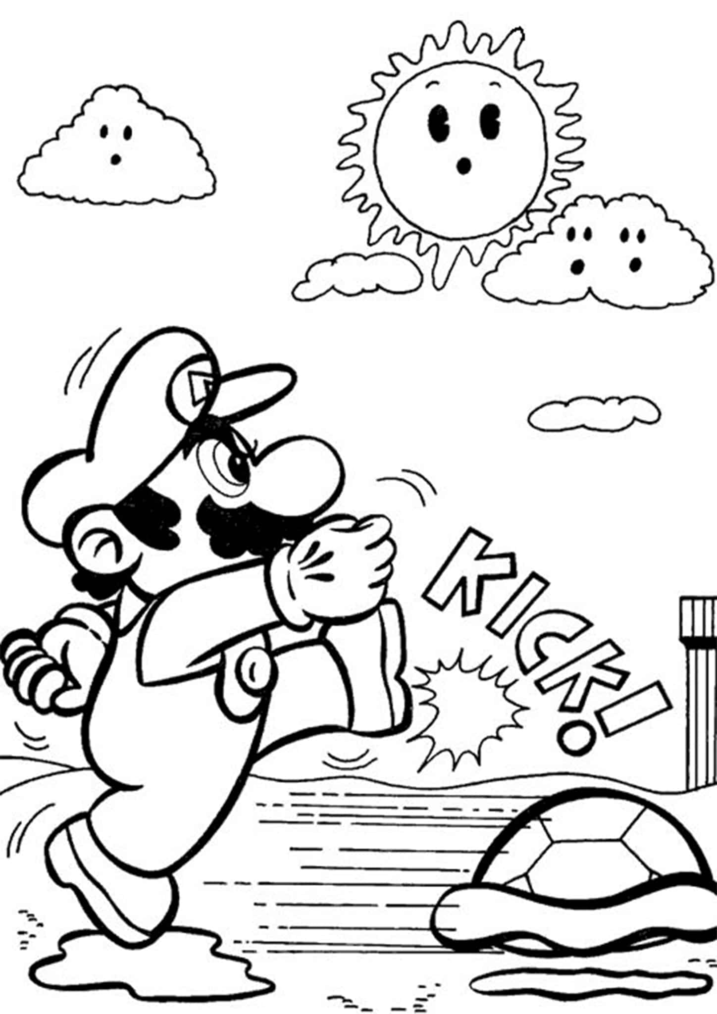 170+ Mario Color Pages: Super Fun Coloring Adventures 68