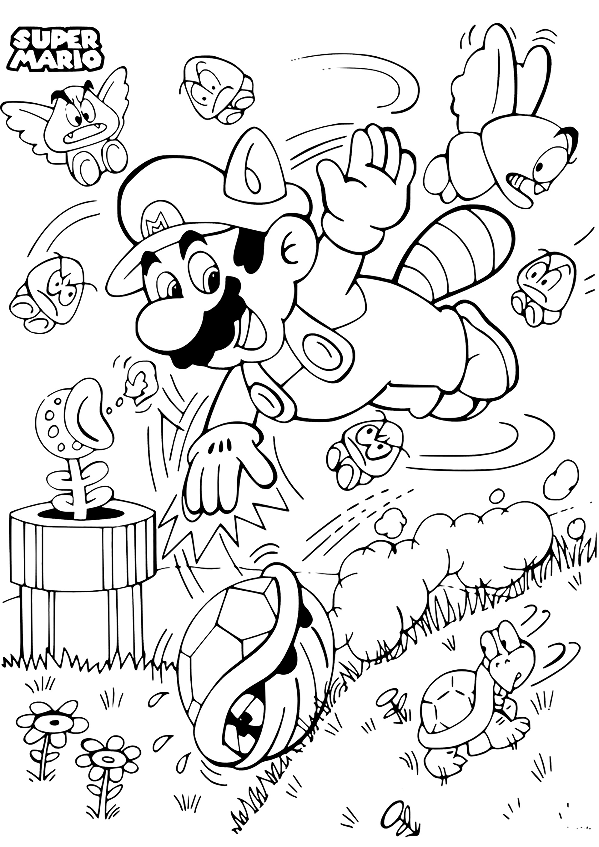 170+ Mario Color Pages: Super Fun Coloring Adventures 75