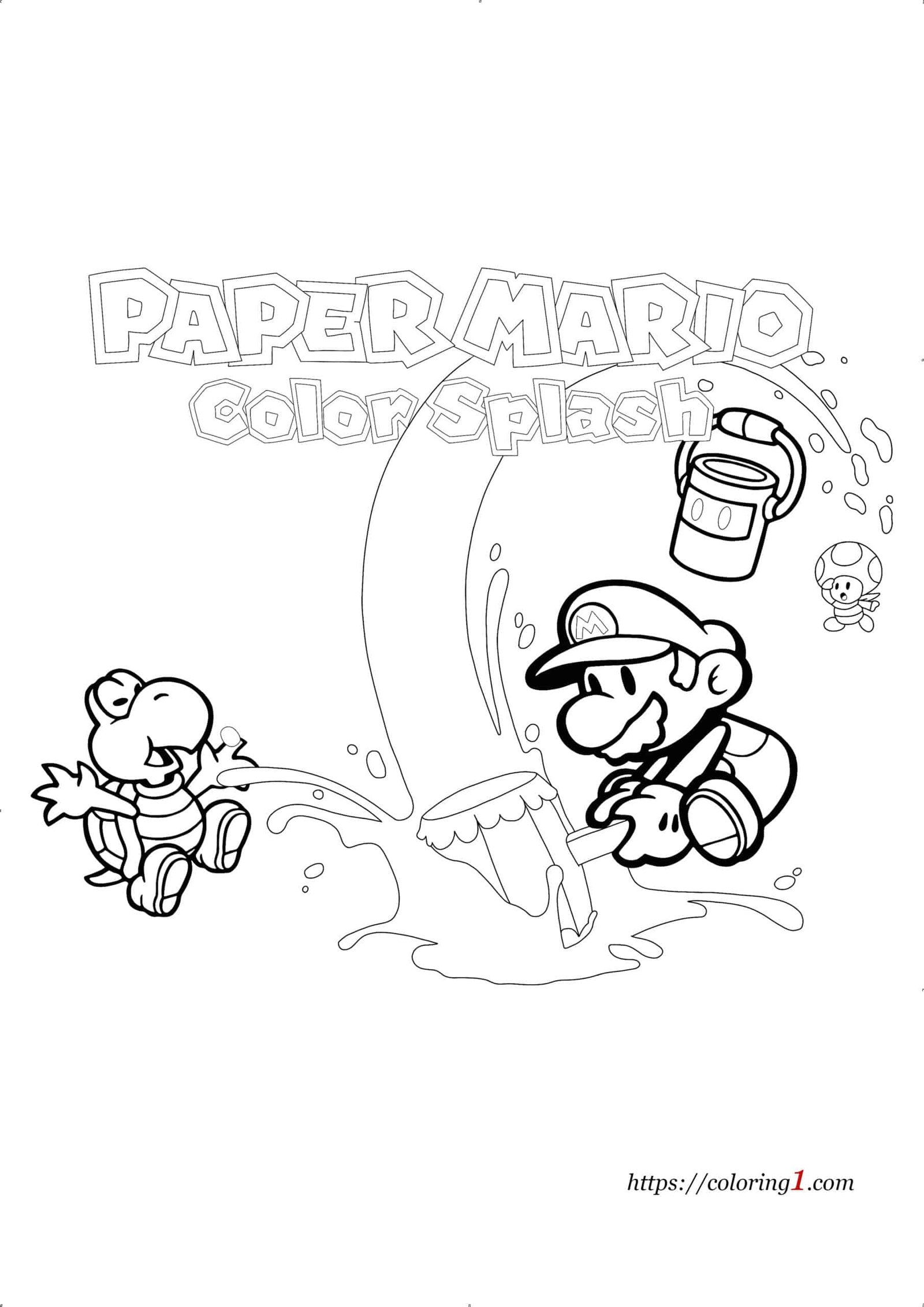 170+ Mario Color Pages: Super Fun Coloring Adventures 86