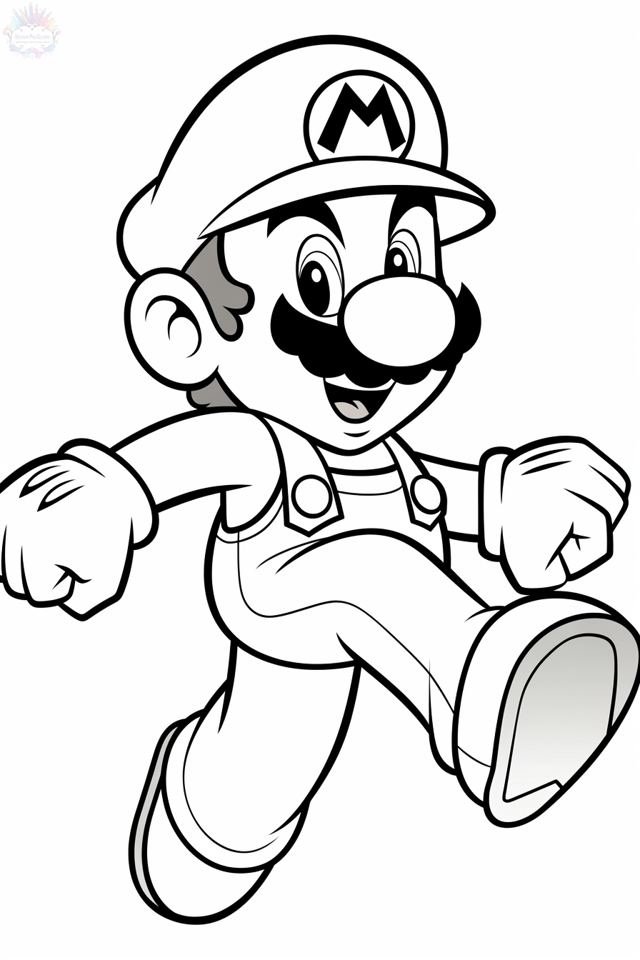 170+ Mario Color Pages: Super Fun Coloring Adventures 99