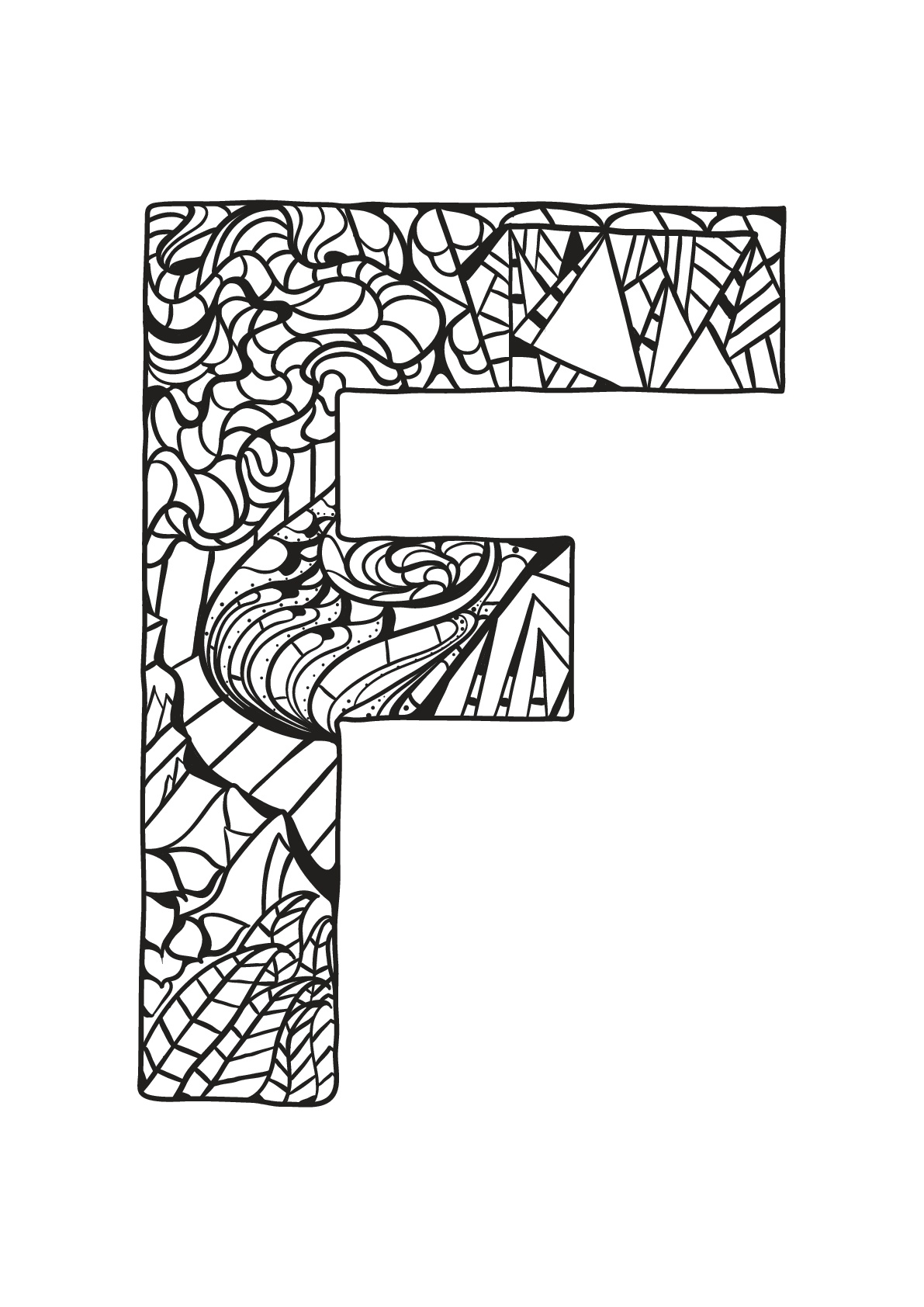 181+ Alphabet Coloring Pages Printable 104