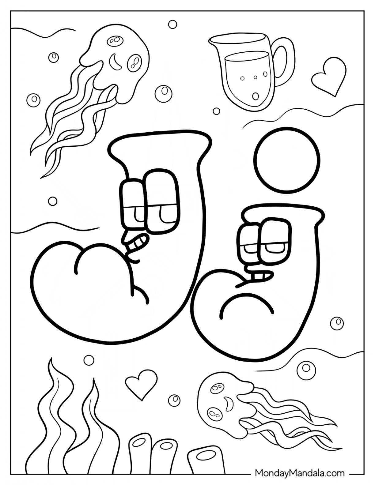 181+ Alphabet Coloring Pages Printable 118