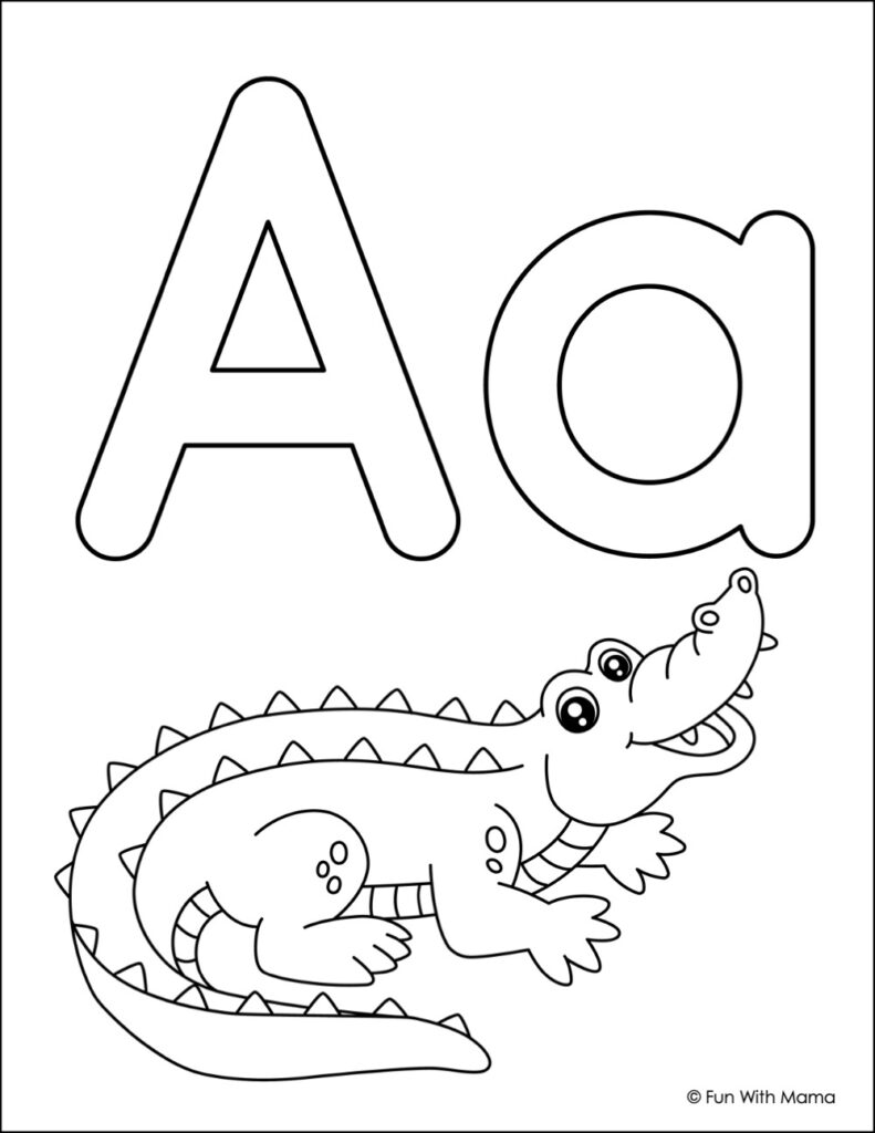 181+ Alphabet Coloring Pages Printable 137