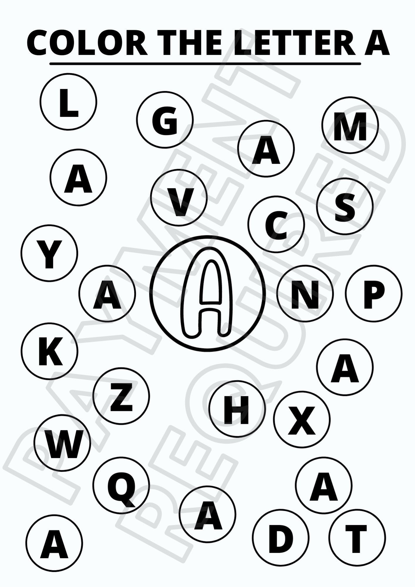 181+ Alphabet Coloring Pages Printable 146