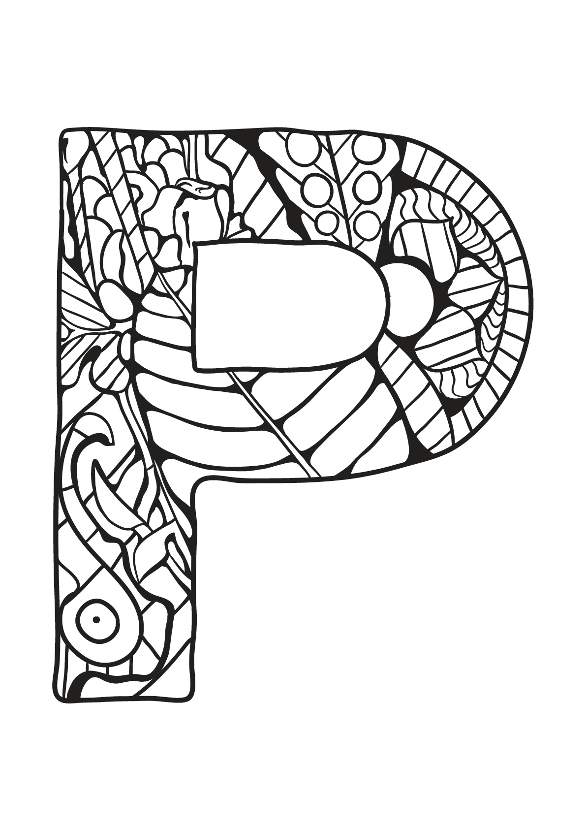 181+ Alphabet Coloring Pages Printable 158