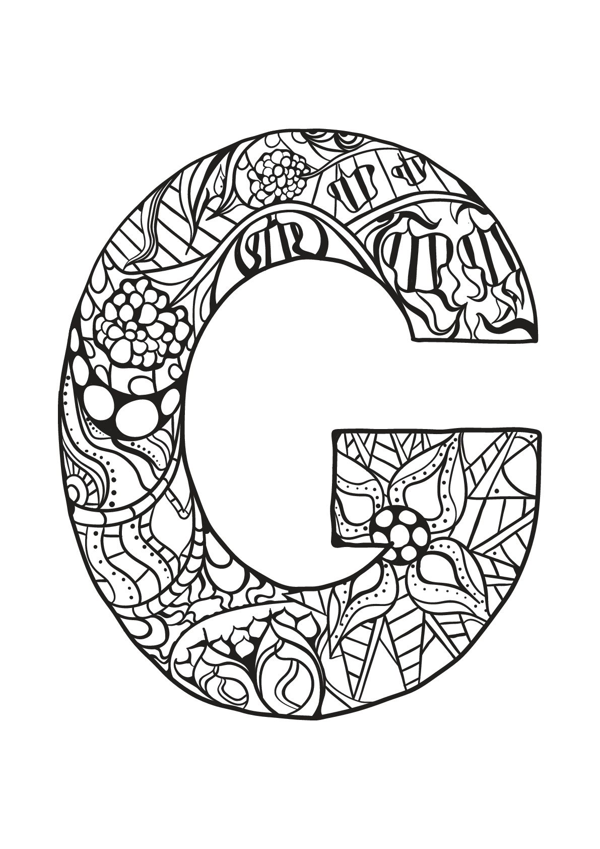 181+ Alphabet Coloring Pages Printable 24