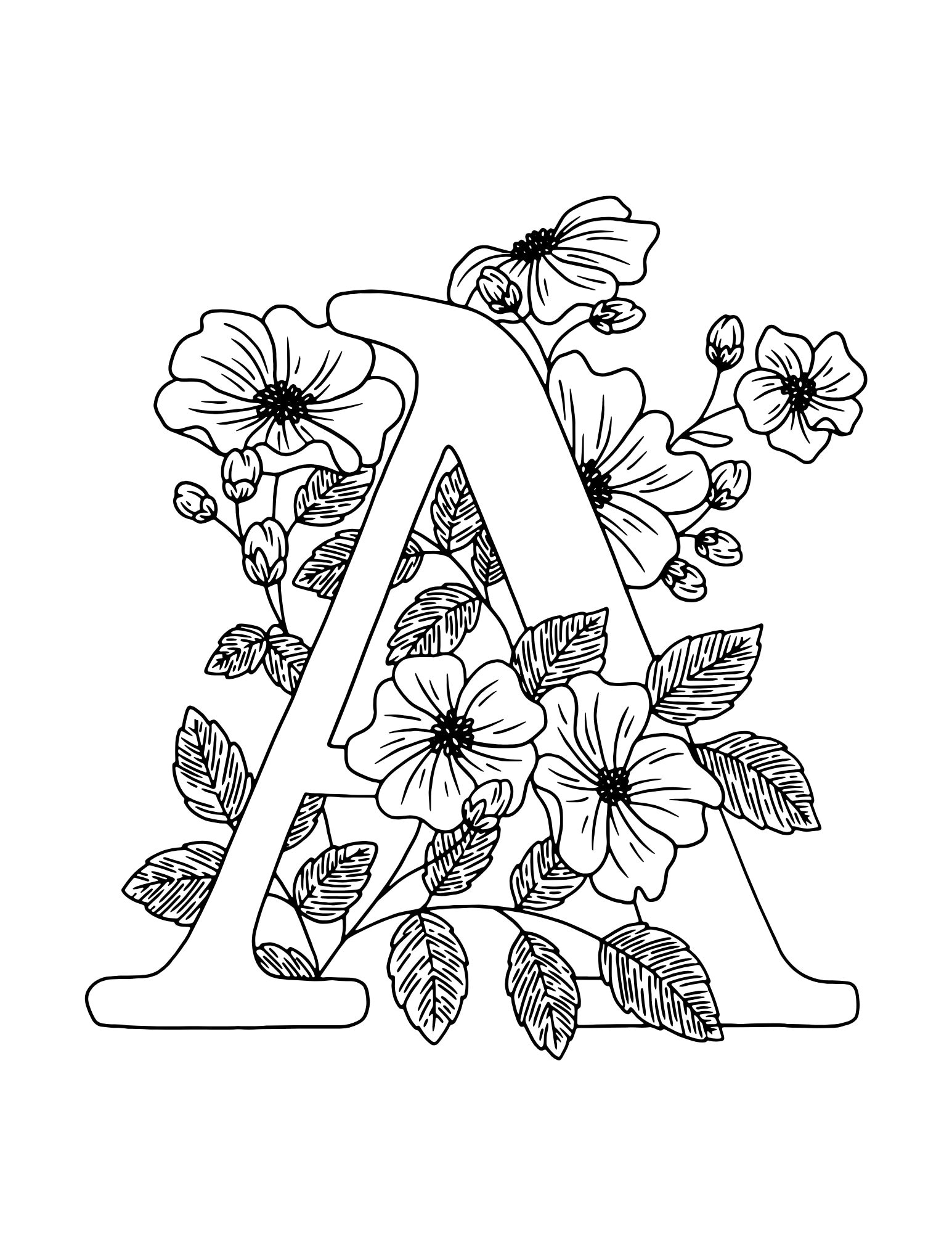 181+ Alphabet Coloring Pages Printable 35