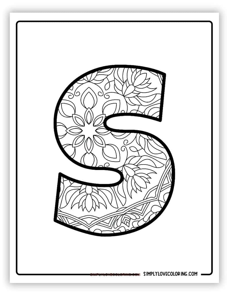 181+ Alphabet Coloring Pages Printable 37