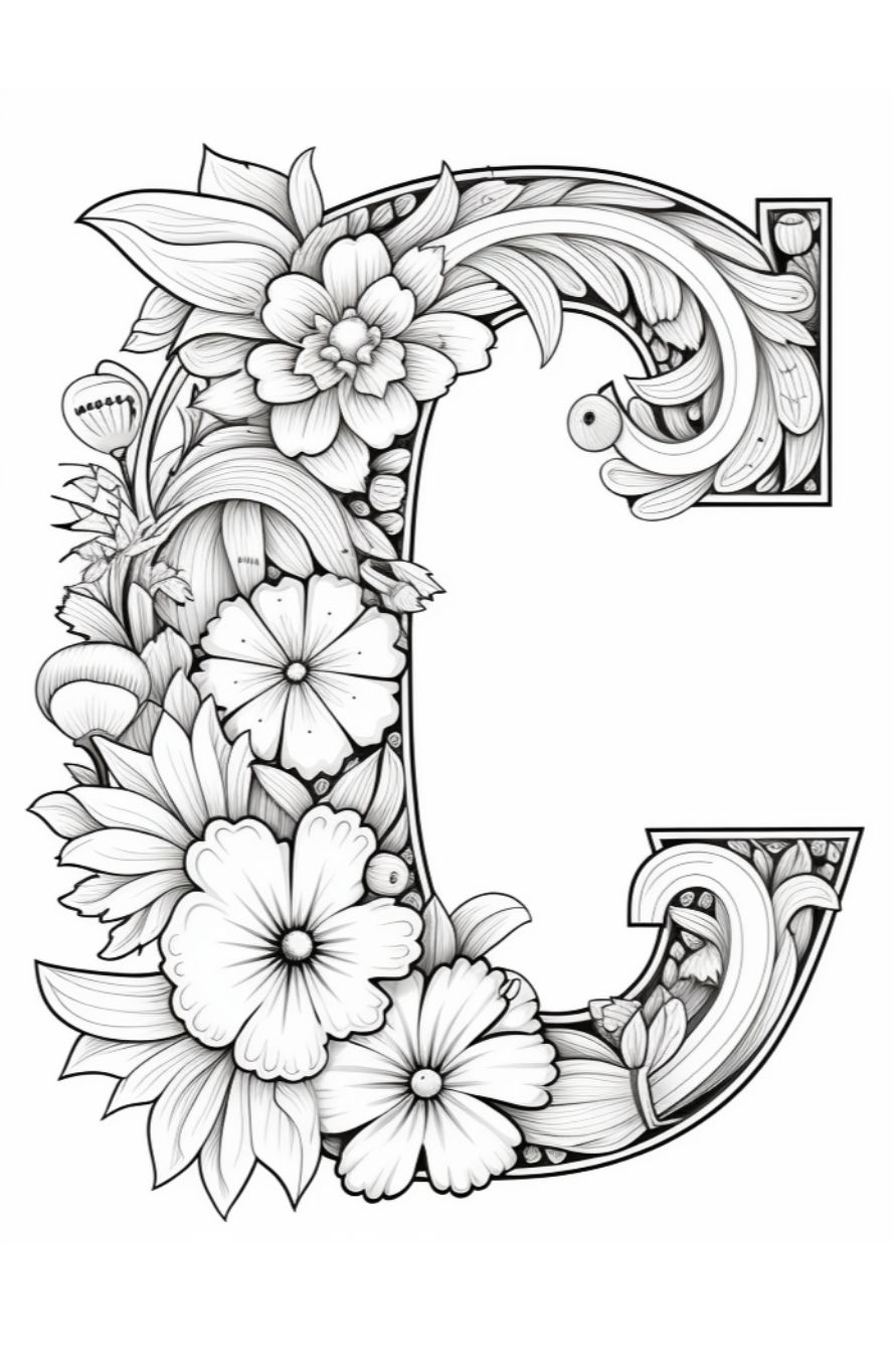 181+ Alphabet Coloring Pages Printable 49