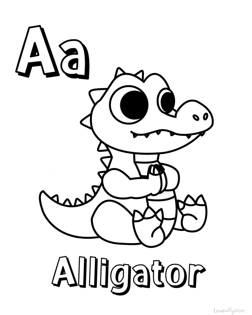 181+ Alphabet Coloring Pages Printable 9