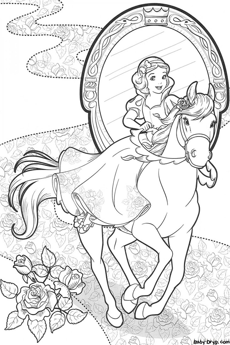 190+ Disney Snow White Coloring Pages Printable 10