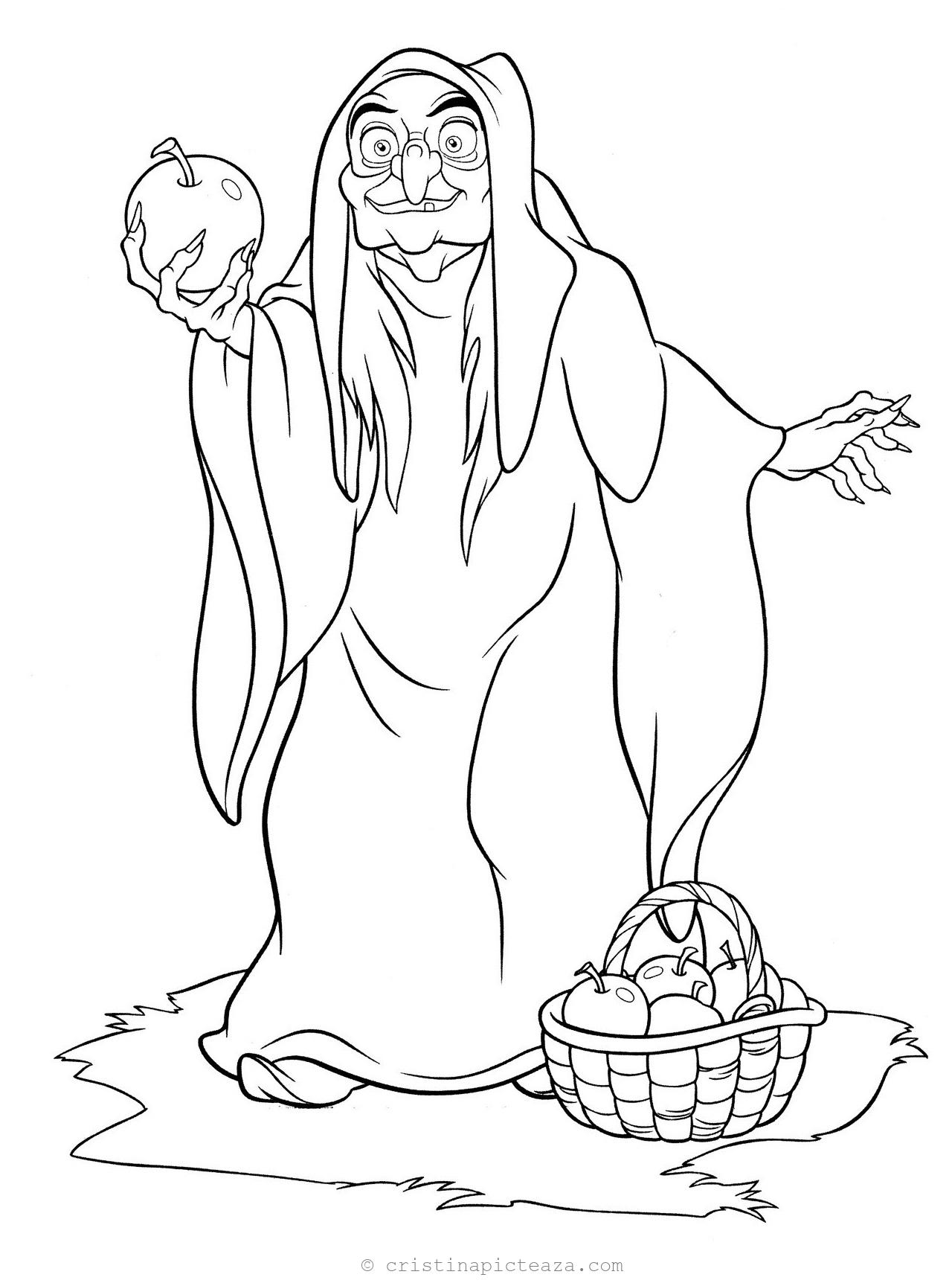 190+ Disney Snow White Coloring Pages Printable 100