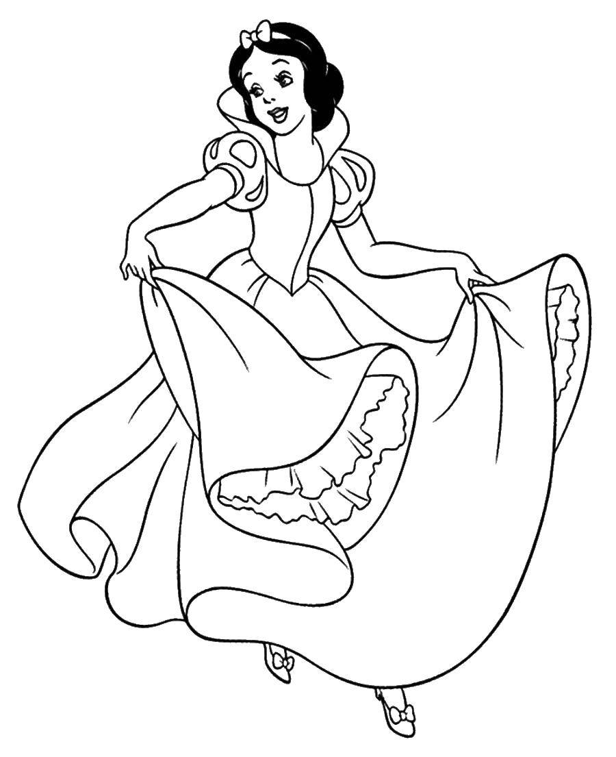 190+ Disney Snow White Coloring Pages Printable 103