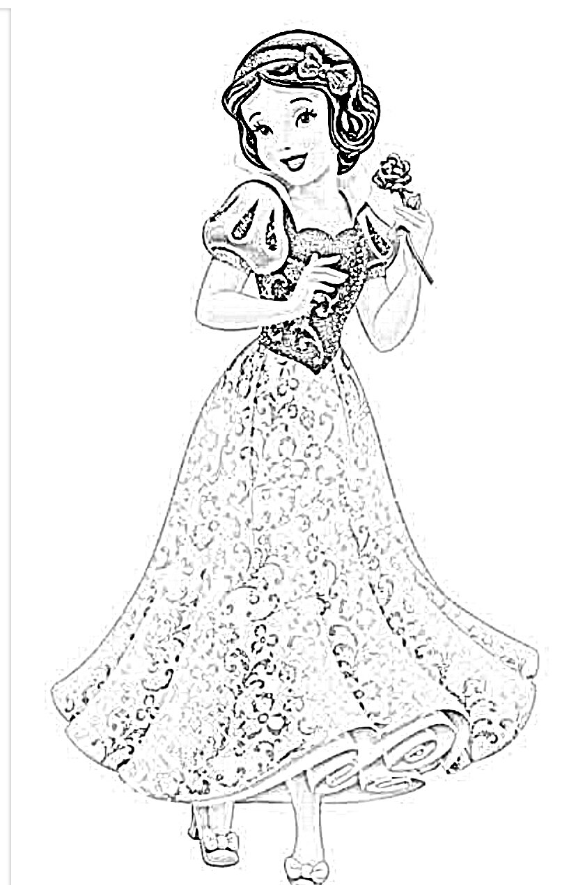 190+ Disney Snow White Coloring Pages Printable 105