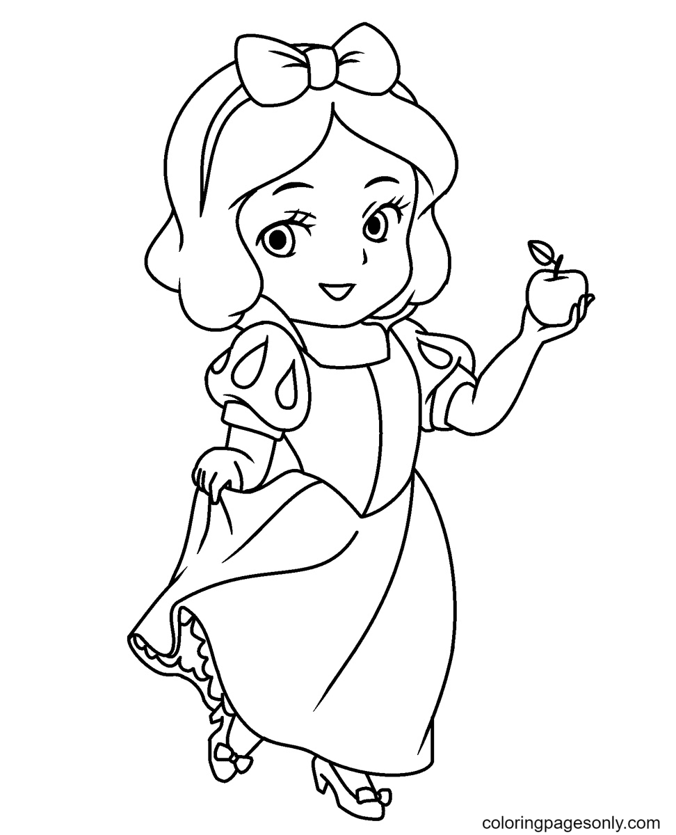 190+ Disney Snow White Coloring Pages Printable 108