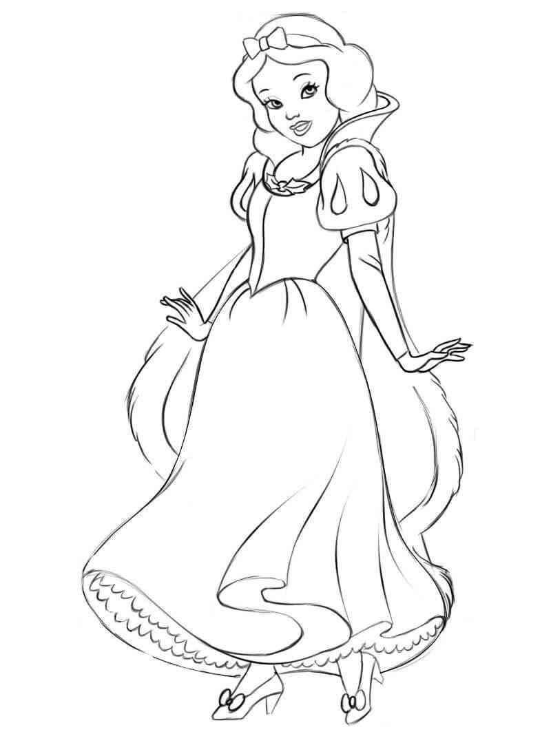 190+ Disney Snow White Coloring Pages Printable 115