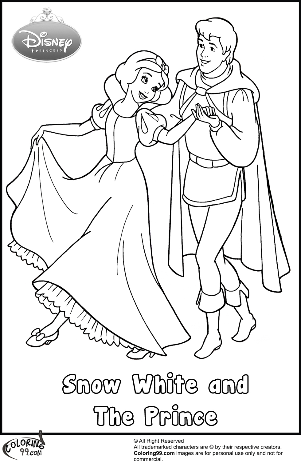 190+ Disney Snow White Coloring Pages Printable 142