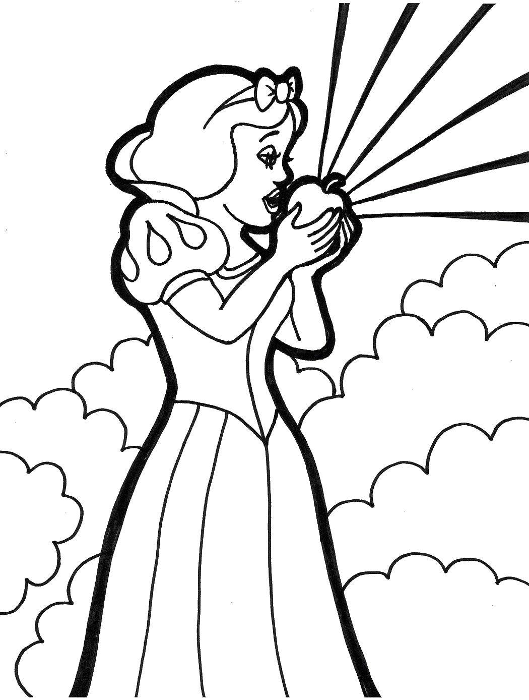 190+ Disney Snow White Coloring Pages Printable 187