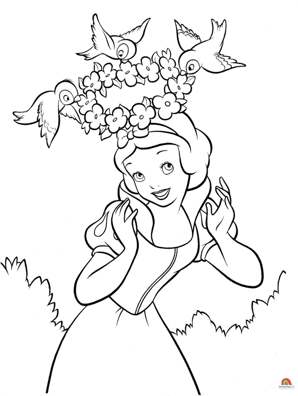 190+ Disney Snow White Coloring Pages Printable 25