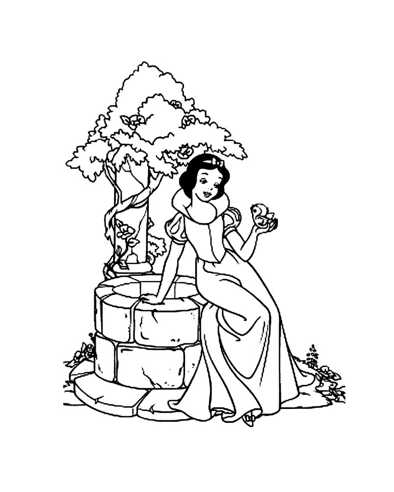 190+ Disney Snow White Coloring Pages Printable 49