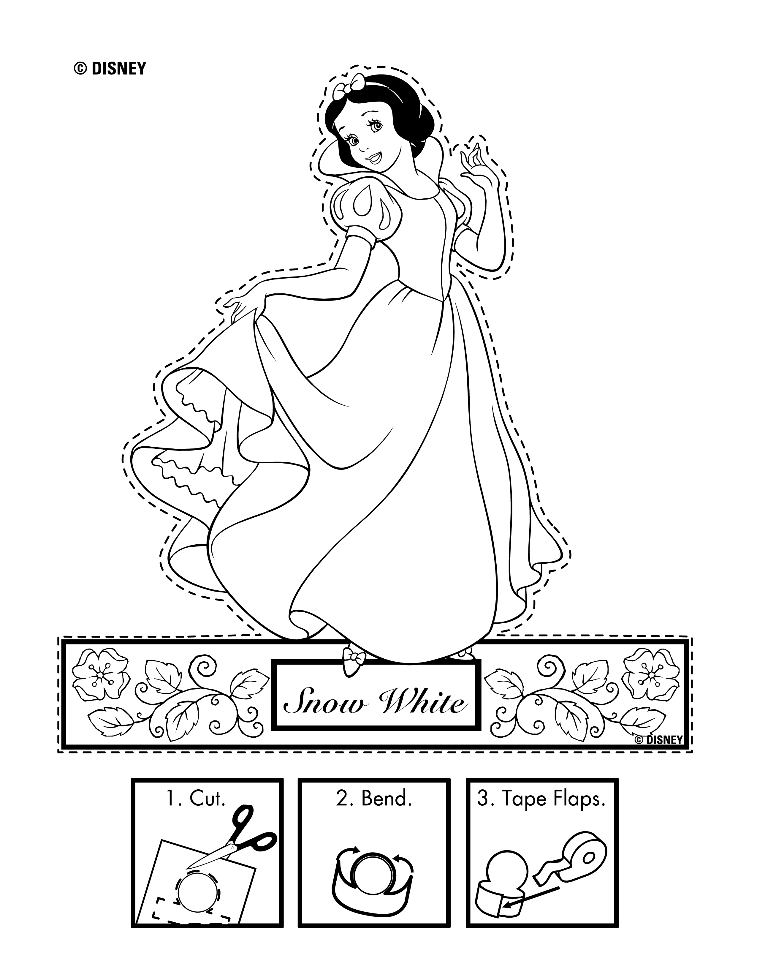 190+ Disney Snow White Coloring Pages Printable 65