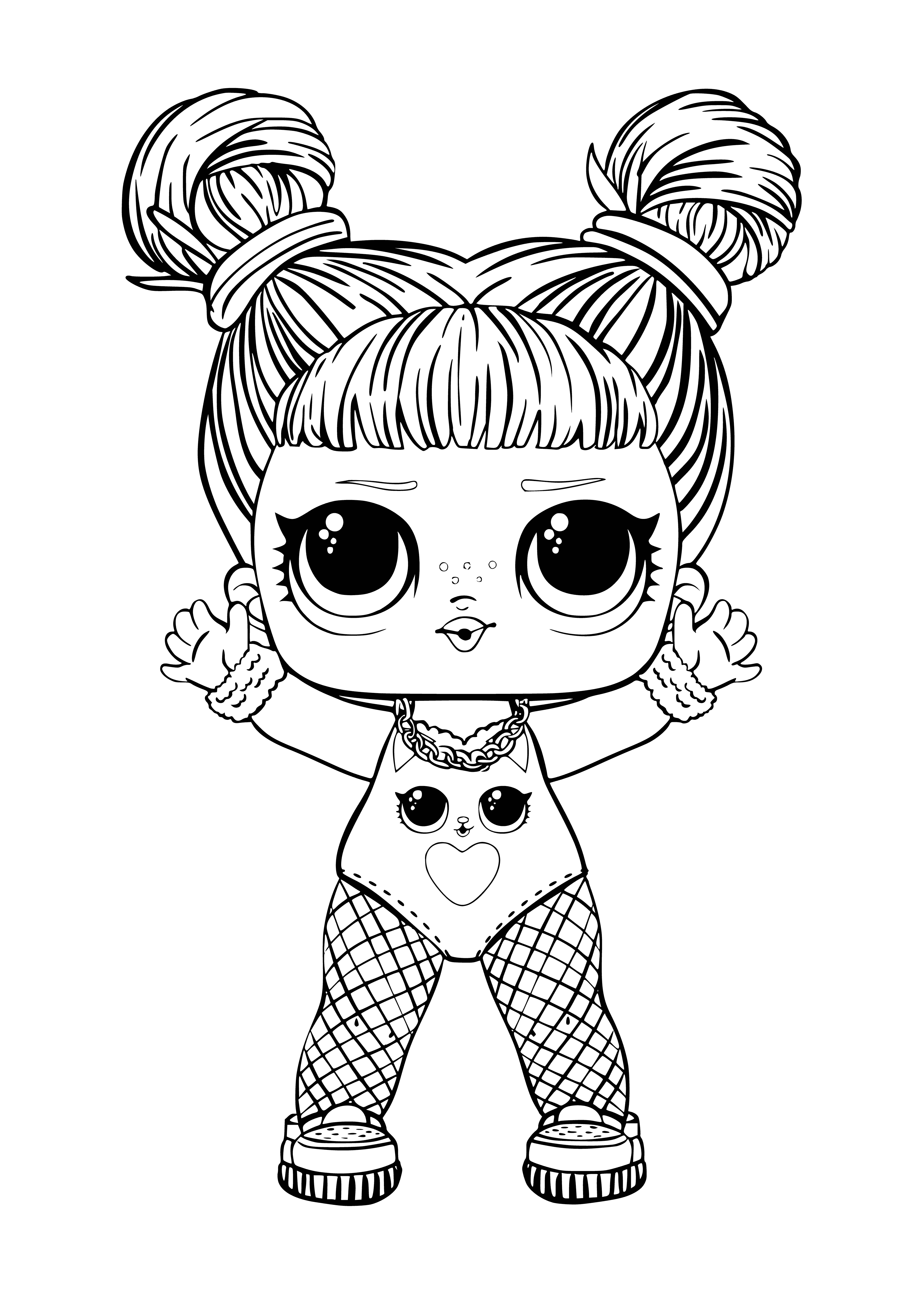 190+ Fashion Doll LOL OMG Coloring Pages Printable 108