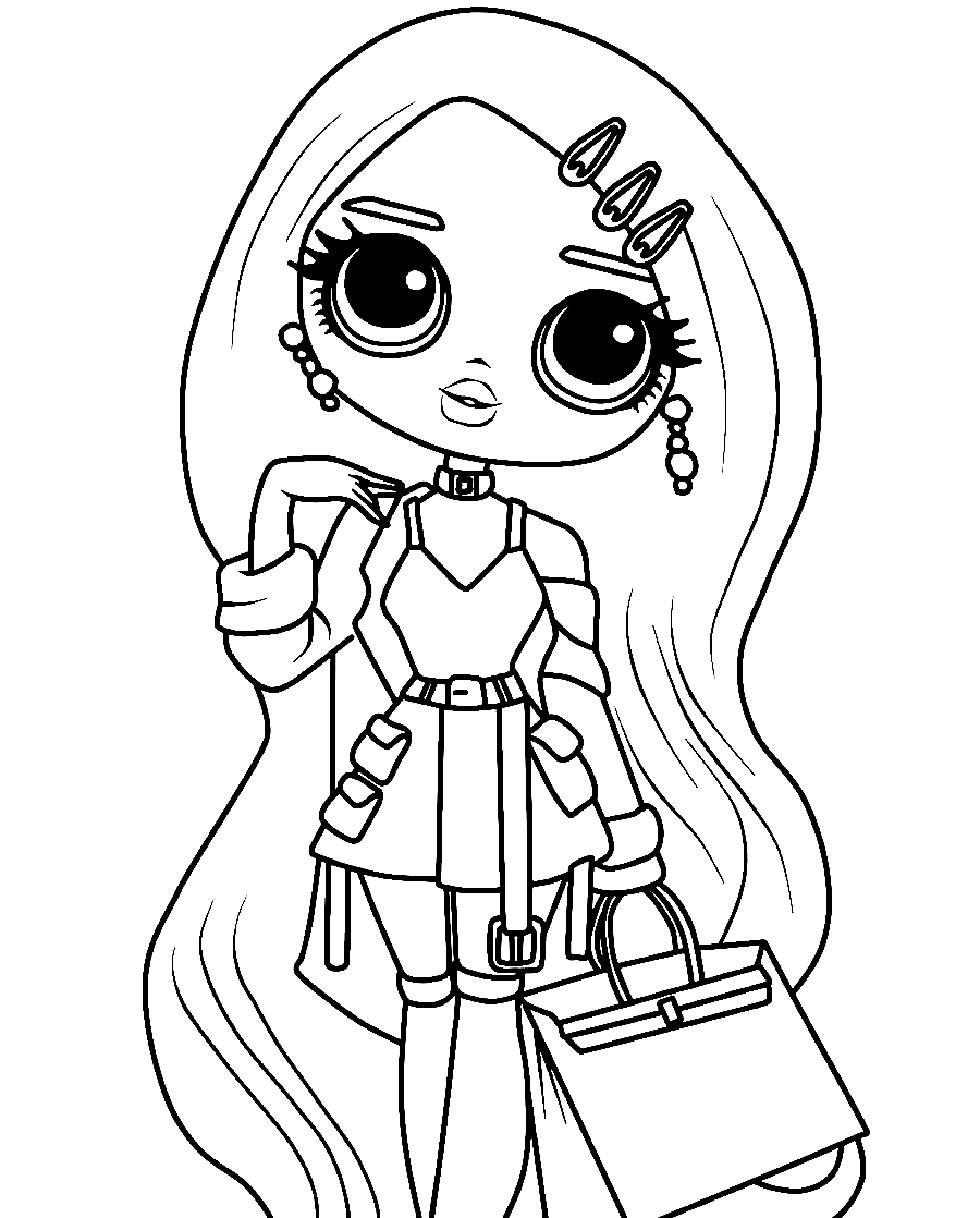 190+ Fashion Doll LOL OMG Coloring Pages Printable 11