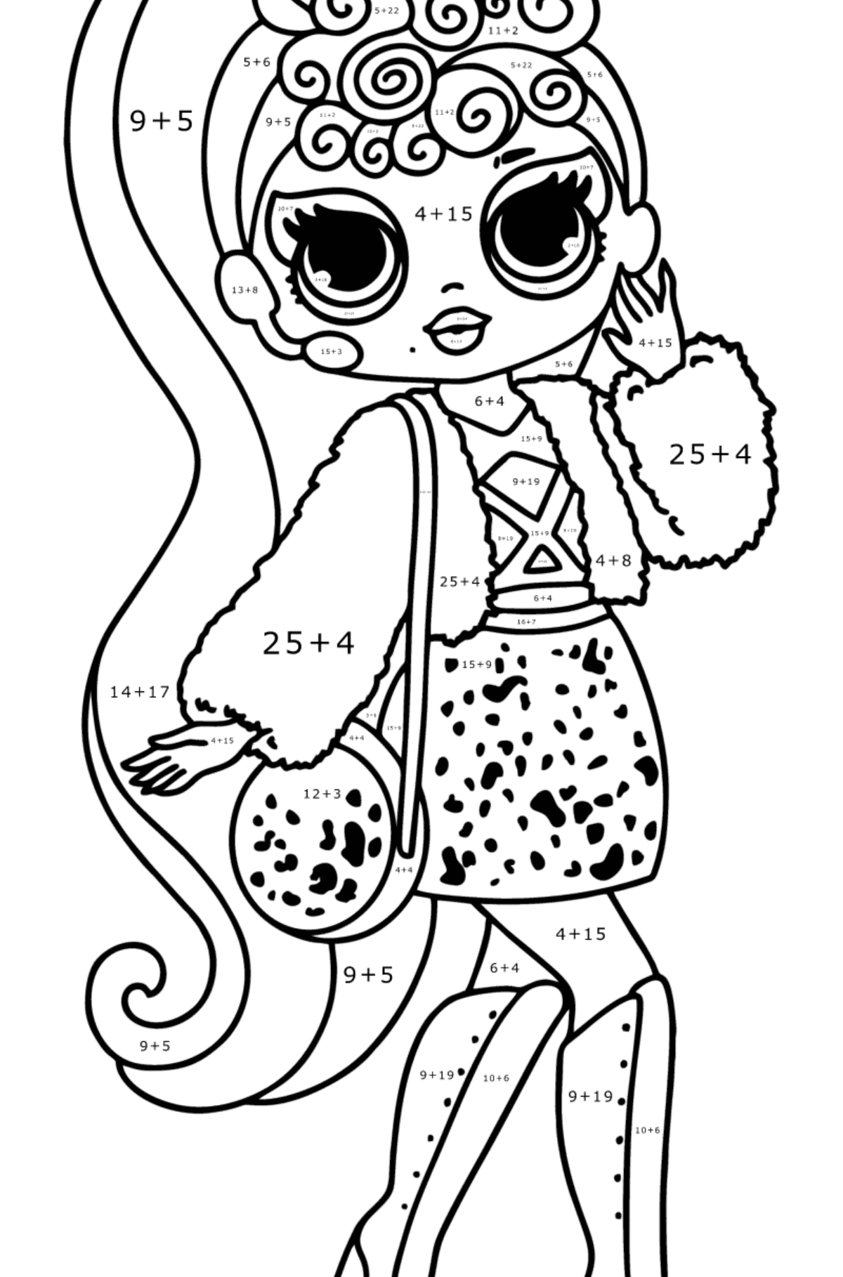 190+ Fashion Doll LOL OMG Coloring Pages Printable 121