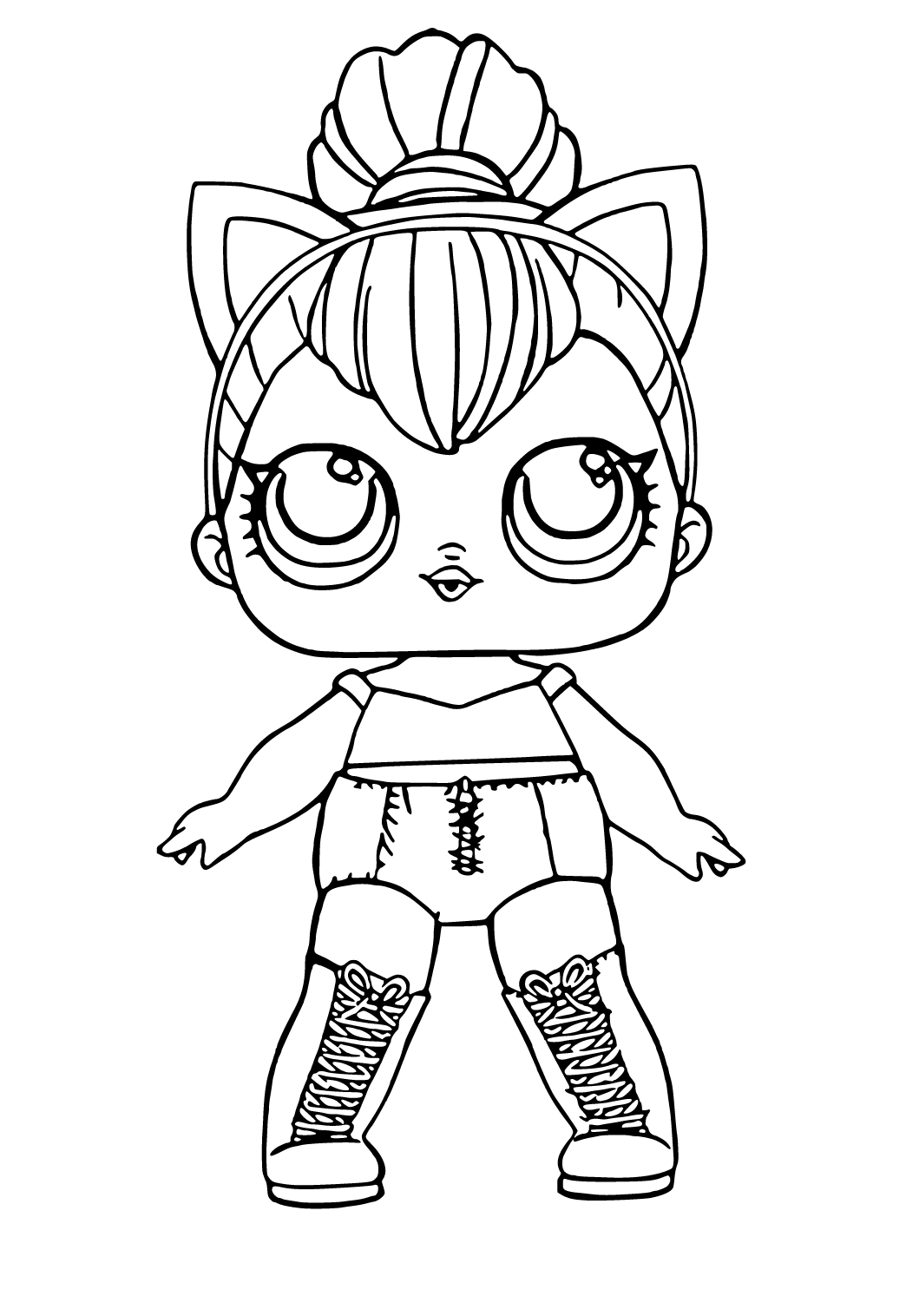 fashion doll lol omg coloring pages printable jpg