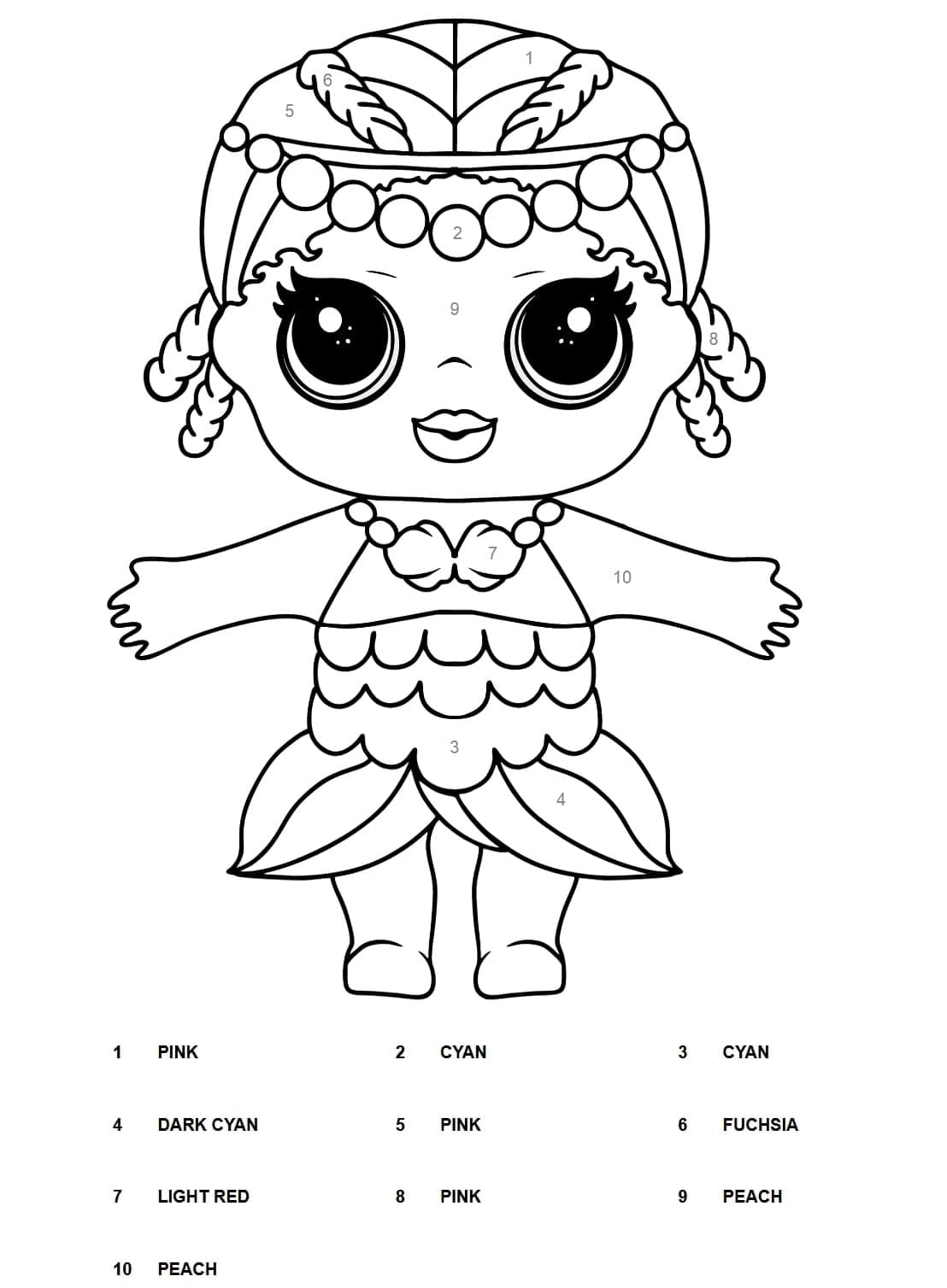 190+ Fashion Doll LOL OMG Coloring Pages Printable 132