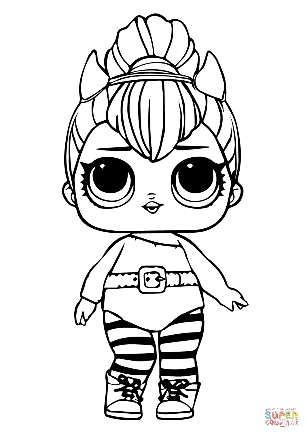 190+ Fashion Doll LOL OMG Coloring Pages Printable 137