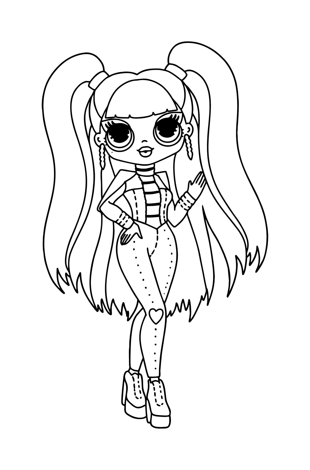 190+ Fashion Doll LOL OMG Coloring Pages Printable 14