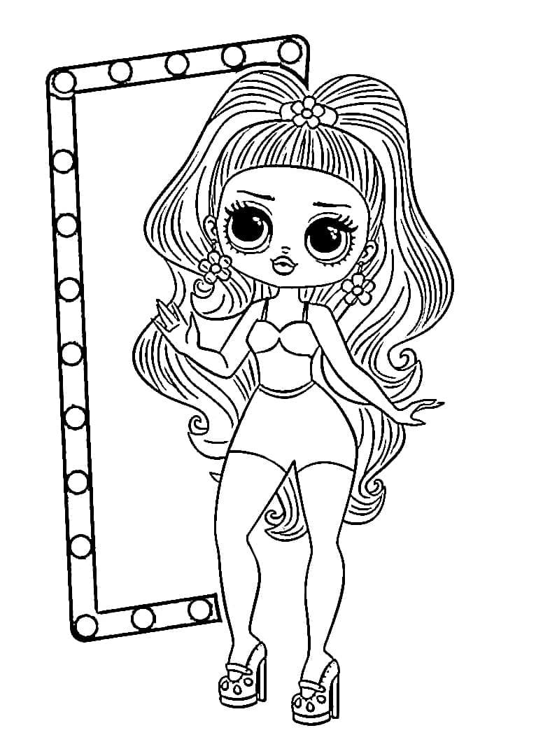 190+ Fashion Doll LOL OMG Coloring Pages Printable 15