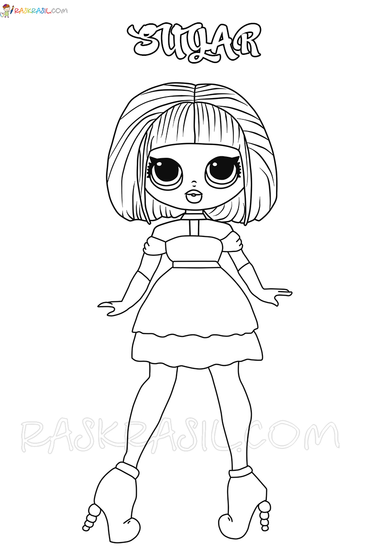 190+ Fashion Doll LOL OMG Coloring Pages Printable 152