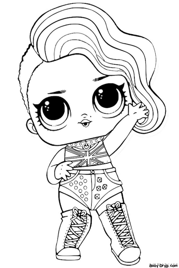 fashion doll lol omg coloring pages printable jpg