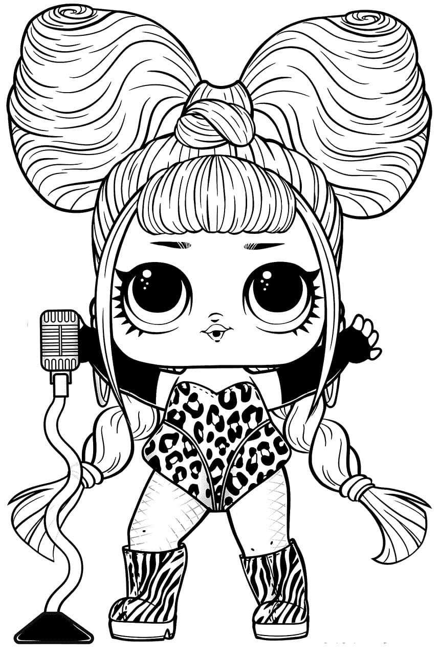 190+ Fashion Doll LOL OMG Coloring Pages Printable 172