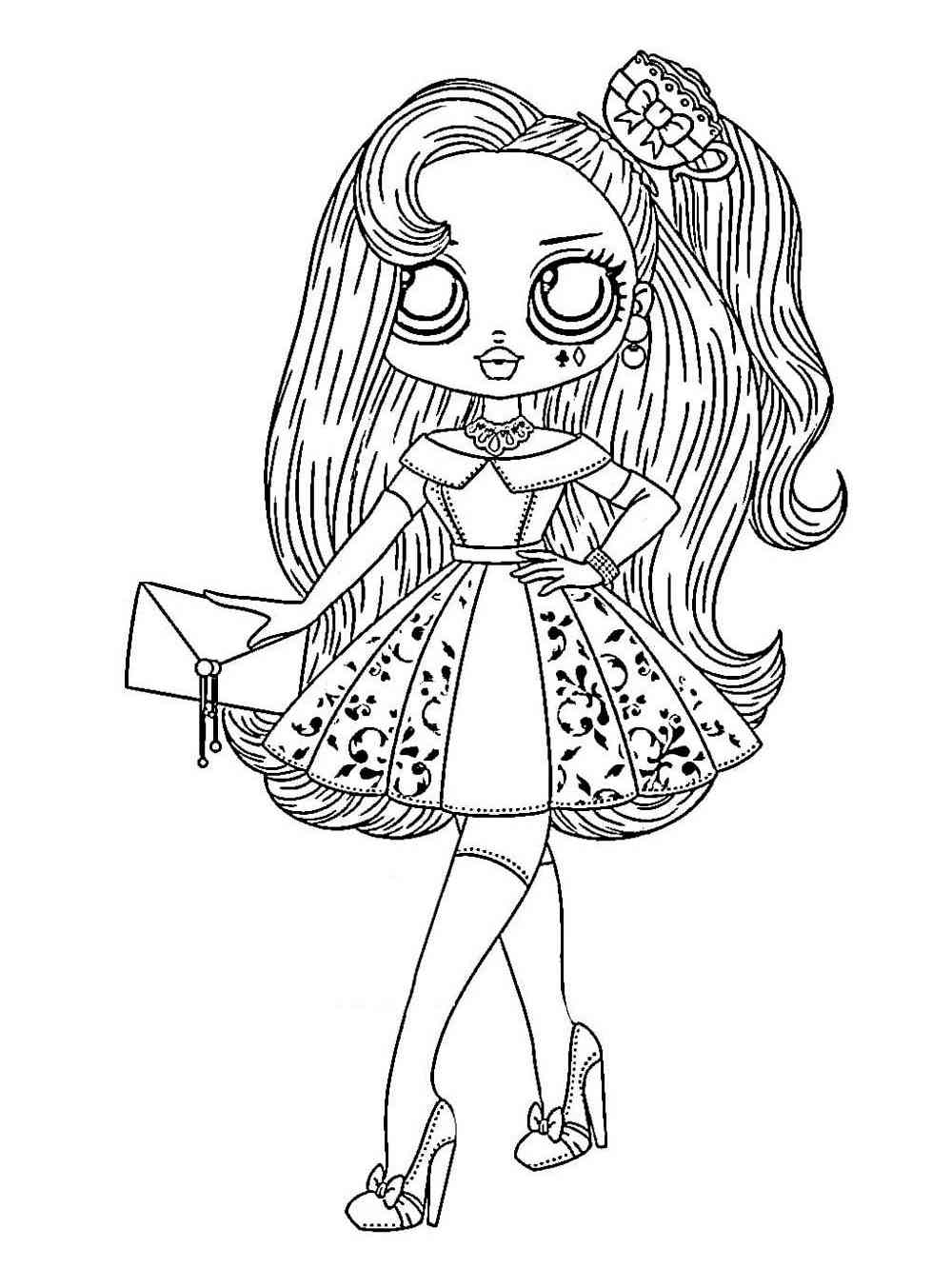 190+ Fashion Doll LOL OMG Coloring Pages Printable 19