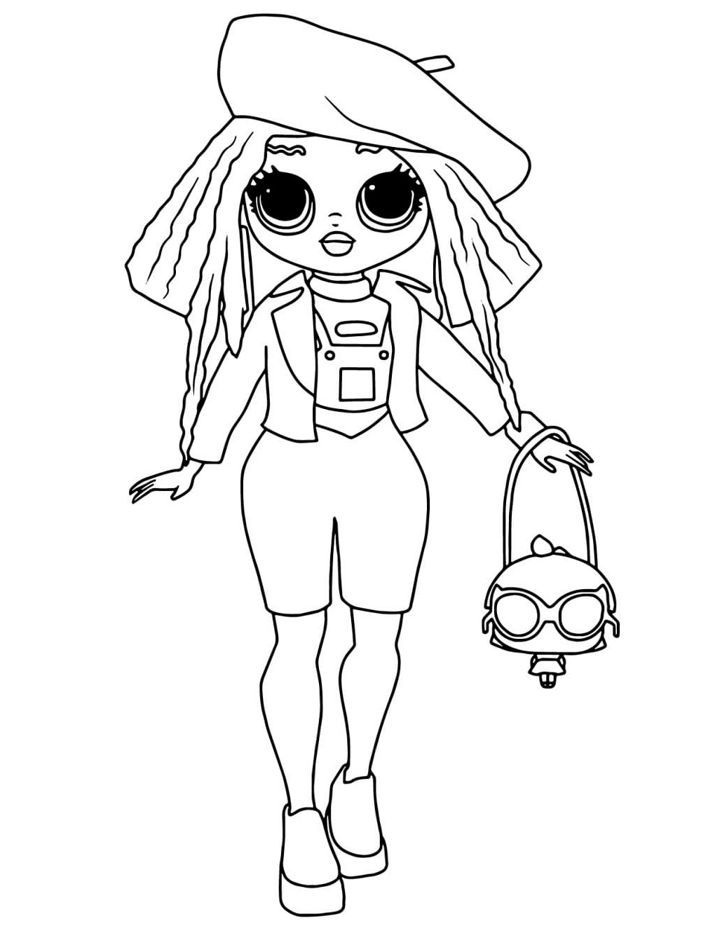 fashion doll lol omg coloring pages printable jpg