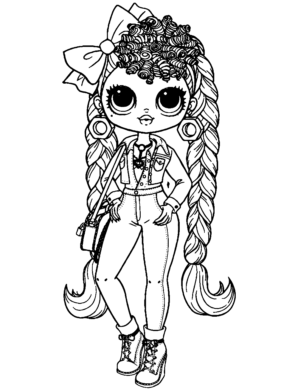 fashion doll lol omg coloring pages printable jpg