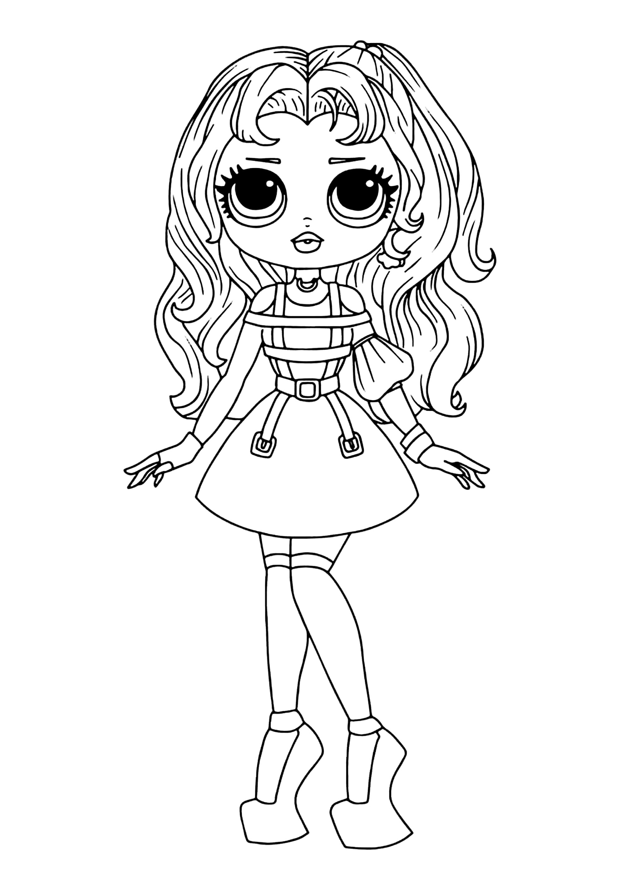 190+ Fashion Doll LOL OMG Coloring Pages Printable 27