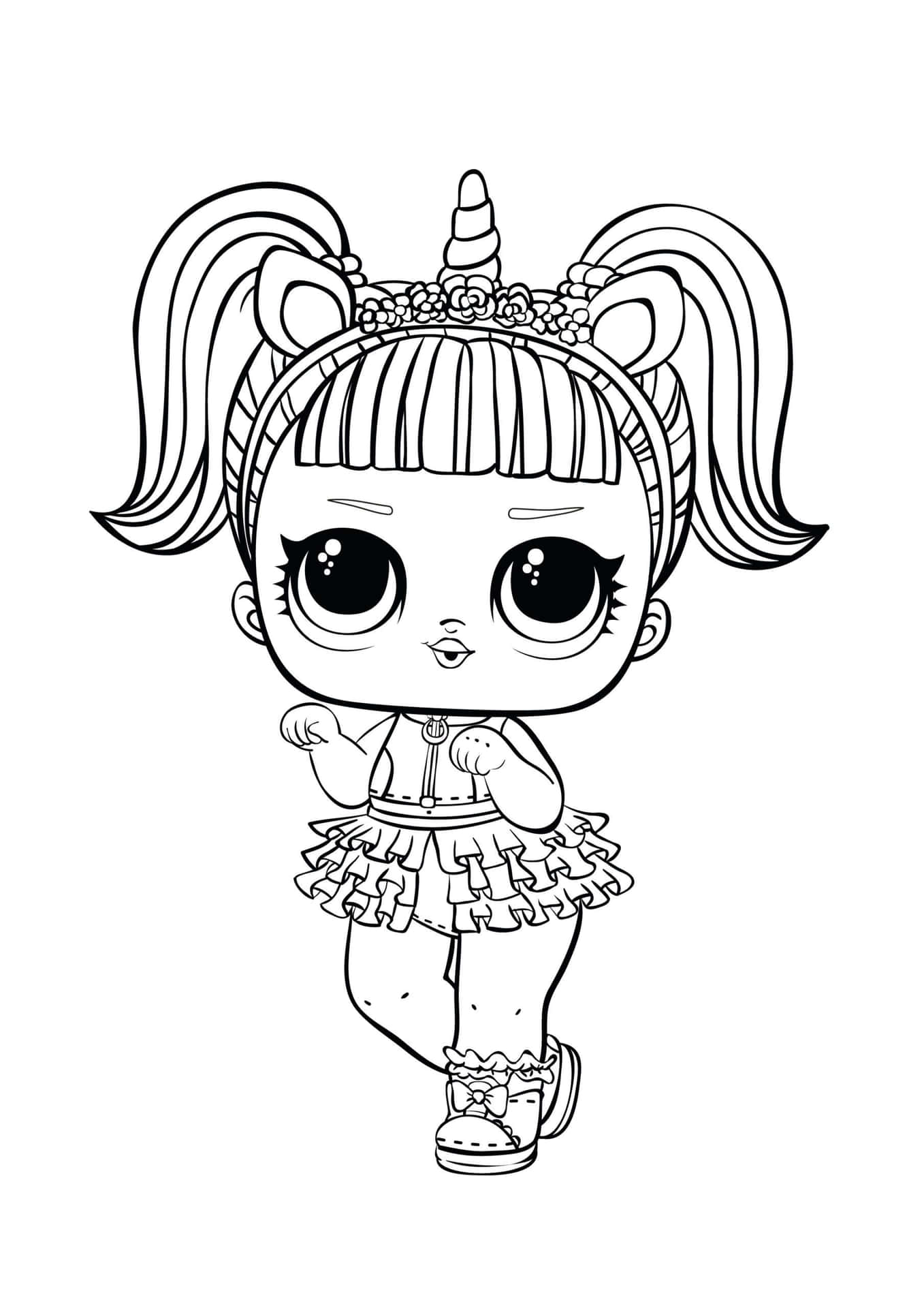 190+ Fashion Doll LOL OMG Coloring Pages Printable 32