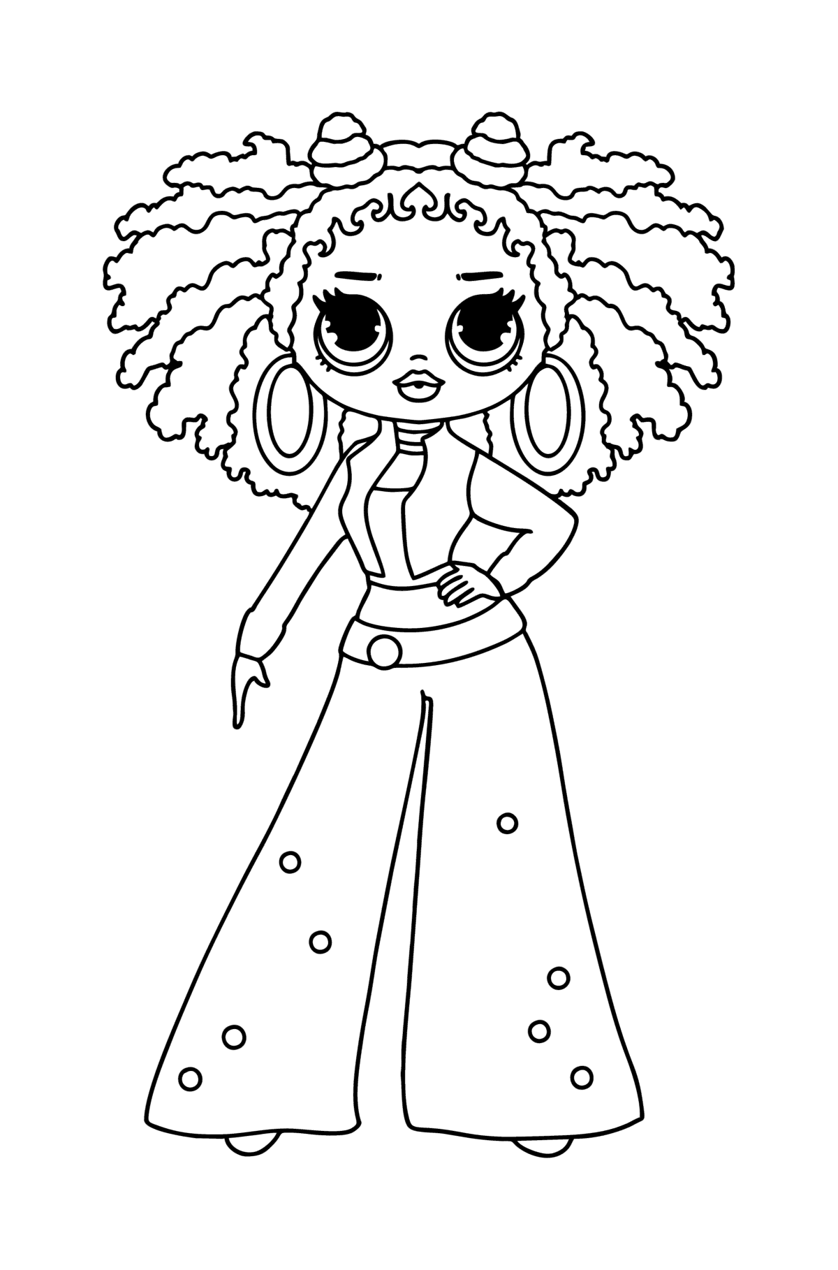 fashion doll lol omg coloring pages printable jpg